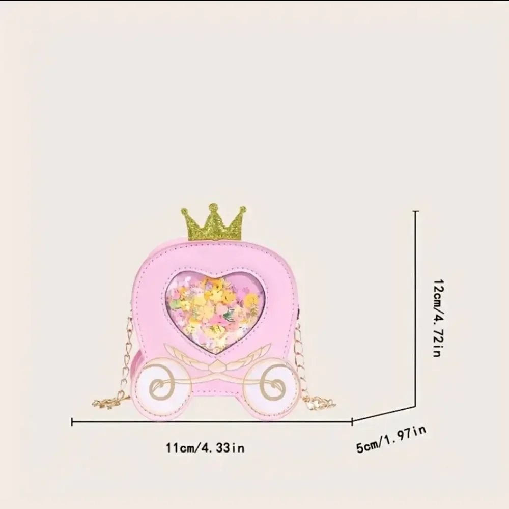 Girls Mini Princess Carriage Purse Bag